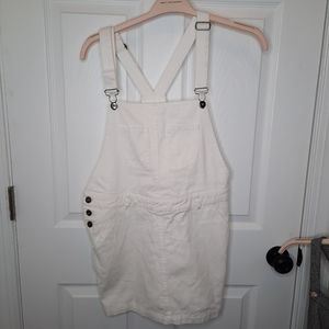 Tula J Medium white overall dress